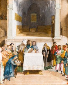 The Presentation of Christ in the Temple, c.1555. Creator: Lotto, Lorenzo (1480-1556).