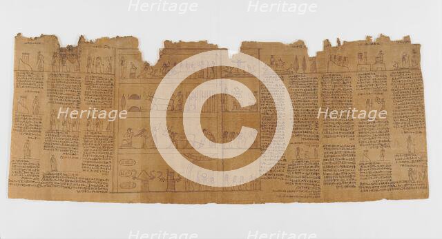 The Book of the Dead of Nes-Min, Section 10, c200-30 BC. Creator: Unknown.