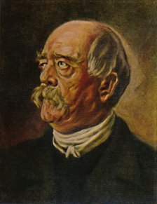 'Fürst Bismarck 1815-1898. "der eiserne Kanzler" Gemälde von P. Krom', 1934. Creator: Unknown.