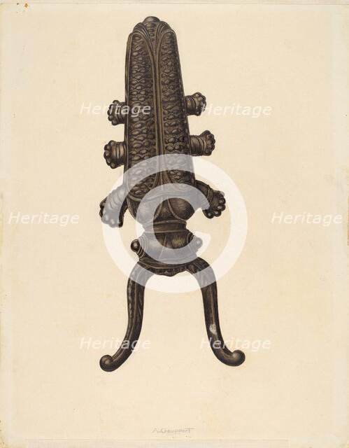 Bootjack, c. 1937. Creator: Albert Geuppert.