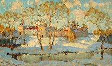 Russian Monastery in Winter.