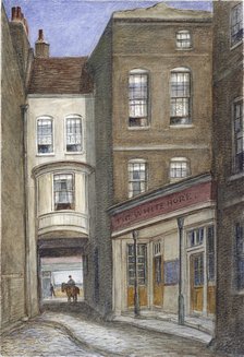 White Horse Inn, Fetter Lane, London, 1870. Artist: JT Wilson