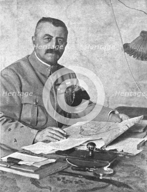 ''La rupture des lignes Bulgares; Le general Franchet d'Esperey', 1918. Creator: Unknown.