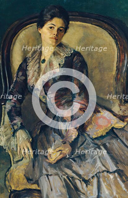 The artist's wife, 1914. Creator: Viktor Tischler.