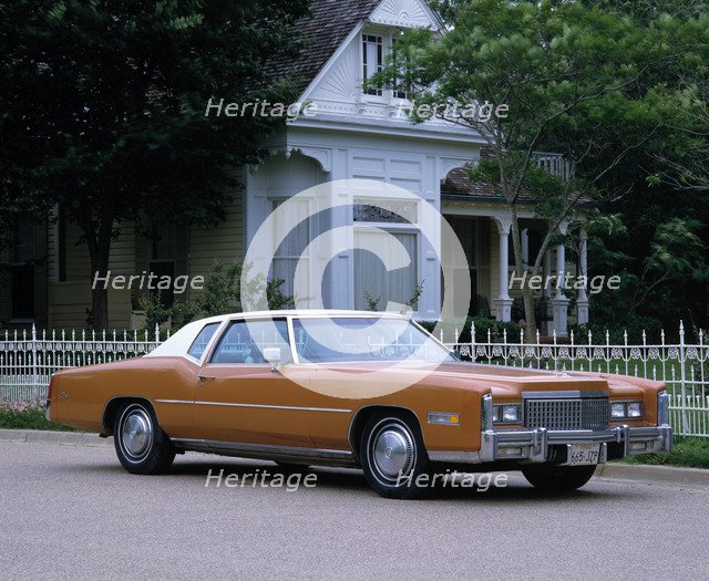 1975 Cadillac Eldorado hardtop coupe. Artist: Unknown.