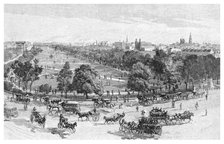 Hyde Park, Sydney, New South Wales, Australia, 1886.Artist: JR Ashton