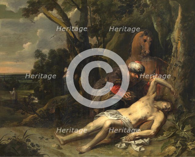 The Good Samaritan, 1647. Creator: Balthasar van Cortbemde.