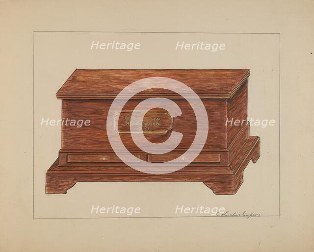 Chest, 1935/1942. Creator: Columbus Simpson.