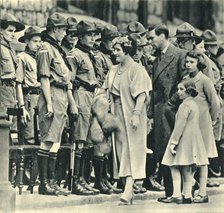 'Their Majesties, The King and Queen, with the Princesses Inspecting Boys Who Have Become Scouts Des Creator: Unknown.