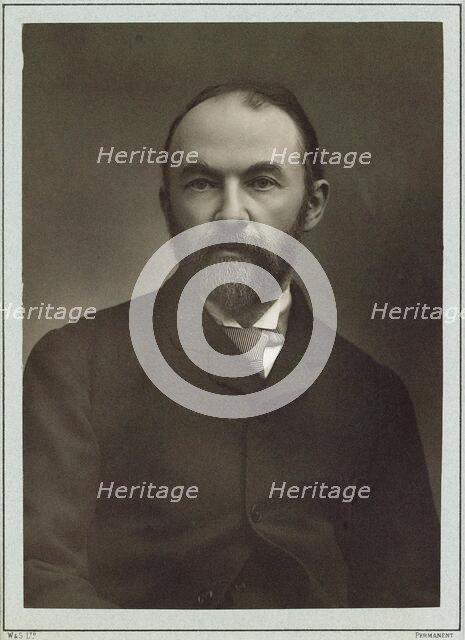 Portrait of the writer Thomas Hardy (1840-1928) . Creator: Barraud, Herbert Rose (1845-1896).