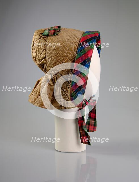 Bonnet, American, ca. 1845. Creator: Unknown.