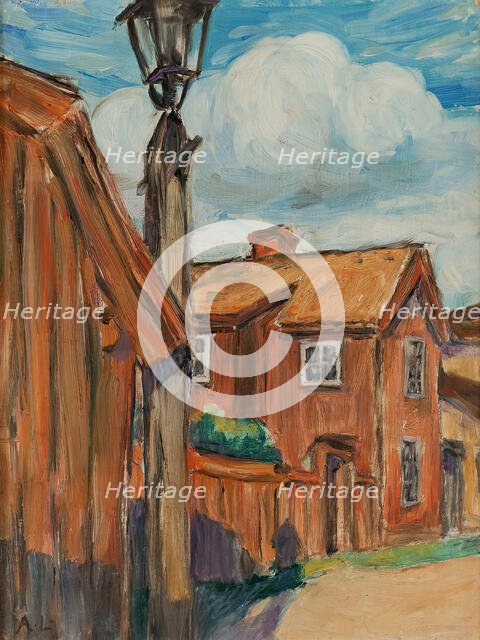 Pilot Edvin Johansson's farm, 1900. Creator: Abbe Lundgren.