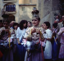 The Eagles', popular characters that dance preceding the procession of Corpus Christi day, held i…