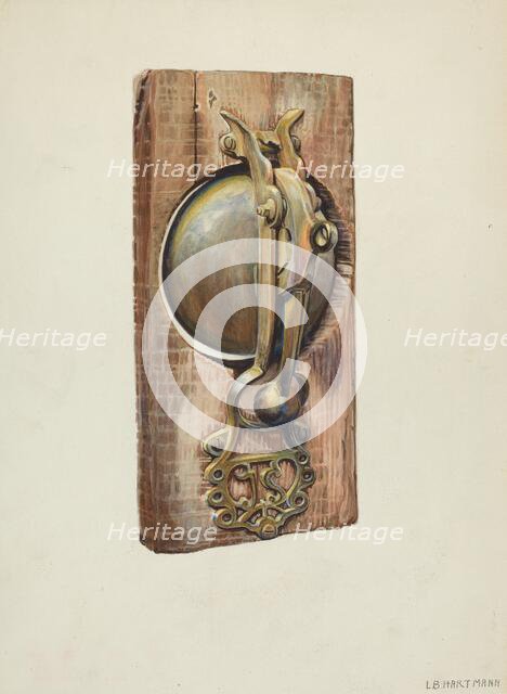 Street Car Bell, 1935/1942. Creator: L. B. Hartman.