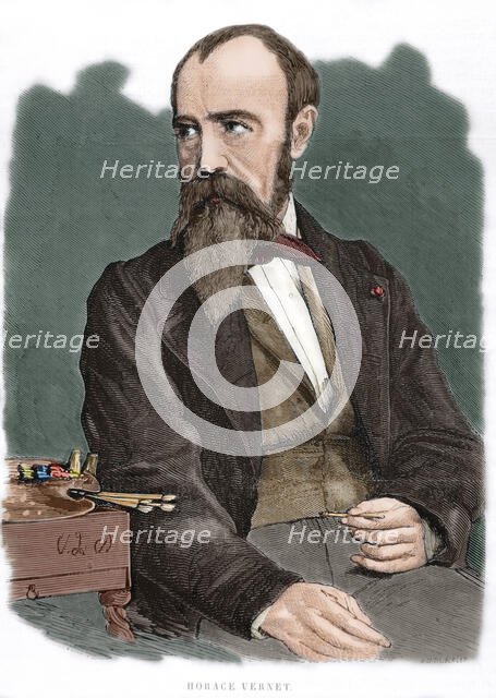 Horace Vernet (1789-1863), French painter, 1862.  Creator: Unknown.