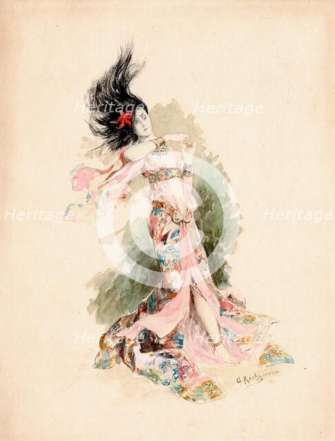 Alilat. Illustration for "Le Poison des Pierreries" by Camille Mauclair, c 1903. Creator: Rochegrosse, Georges Antoine (1859-1938).