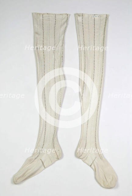 Stockings, American, ca. 1870. Creator: Unknown.