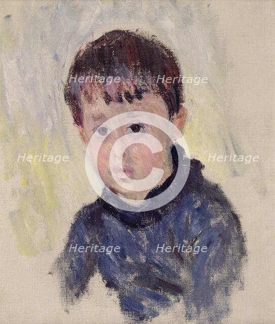 Michel Monet with blue sweater, 1883. Creator: Monet, Claude (1840-1926).