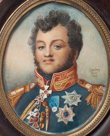 Prince Nikolai Grigoryevich Repnin-Volkonsky (1778-1845), 1815. Creator: Isabey, Jean-Baptiste (1767-1855).