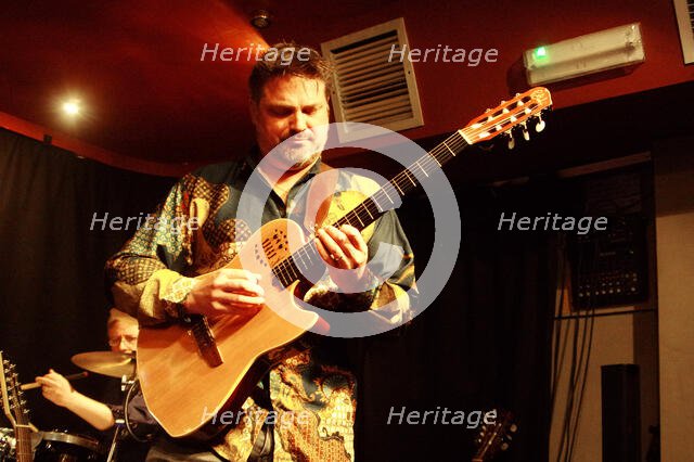 Nicolas Meier, Oxley-Meier Guitar Project, Verdict Jazz Club, Brighton, East Sussex, May 2023. Creator: Brian O'Connor.