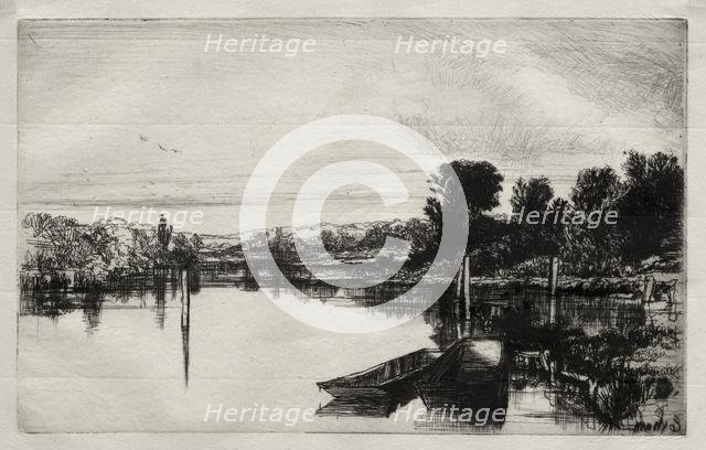 Egham, 1859. Creator: Francis Seymour Haden (British, 1818-1910).