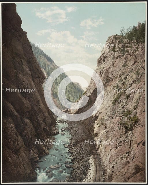 Platte Canon, Colorado, c1899. Creator: William H. Jackson.