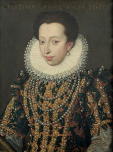 Portrait of Maria Christina of Austria (1574-1621), Princess of Transylvania, 17th century. Creator: Anonymous.
