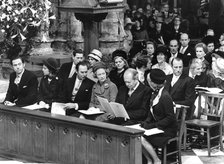 Foreign Royals attending the Queen's silver wedding service, Westminster Abbey, London, 1972. Artist: Unknown