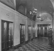 Elevator lobby, Chamber of Commerce Building, Newark, New Jersey, 1924. Artist: Unknown.