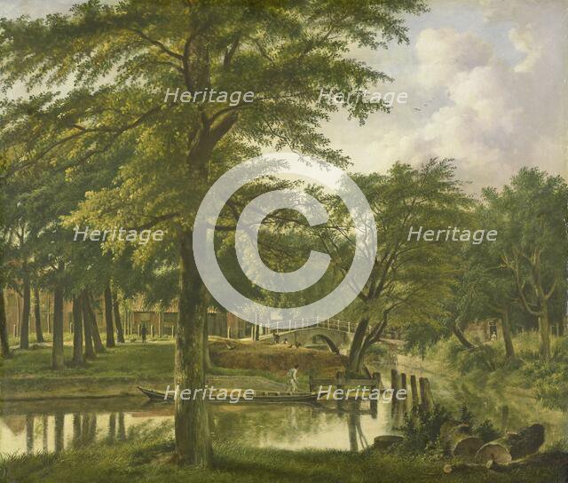 View of the Nieuwe Gracht near the Bolwerk, Haarlem, 1800-1831. Creator: Wybrand Hendriks.