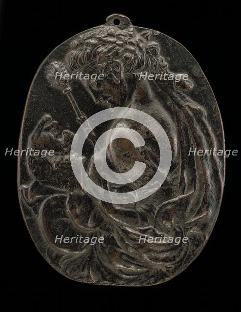 A Bacchante, late 15th or early 16th century. Creator: Master of the Martelli Mirror.