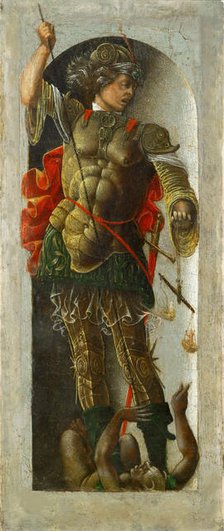 Saint Michael, ca 1472-1473. Creator: Ercole de' Roberti, (Ercole Ferrarese) (c. 1450-1496).