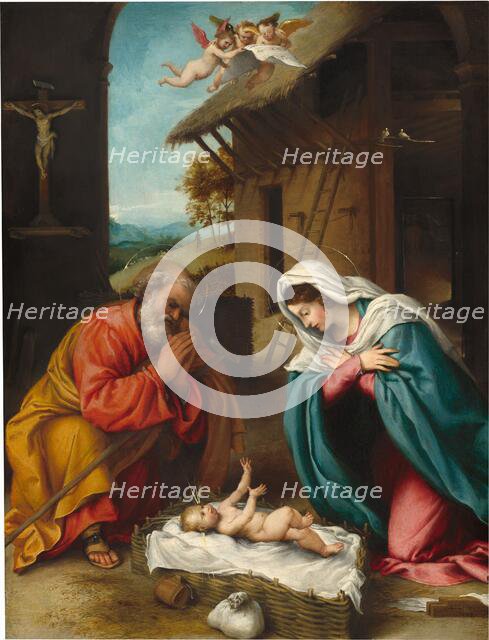 The Nativity, 1523. Creator: Lorenzo Lotto.