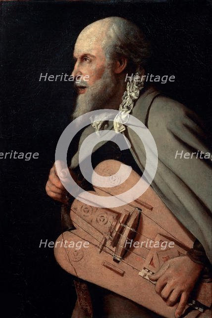 Le vielleur, ca 1620-1625. Creator: La Tour, Georges, de (1583-1652).