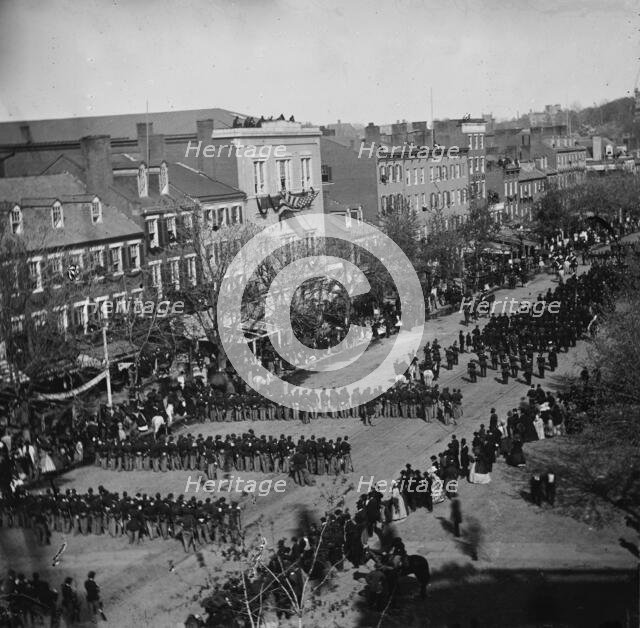 Lincoln's funeral on Pennsylvania Ave., 1865 April 19. Creator: Unknown.