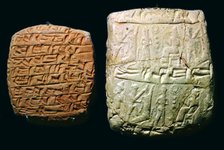 Hittite clay tablet and envelope. Artist: Unknown
