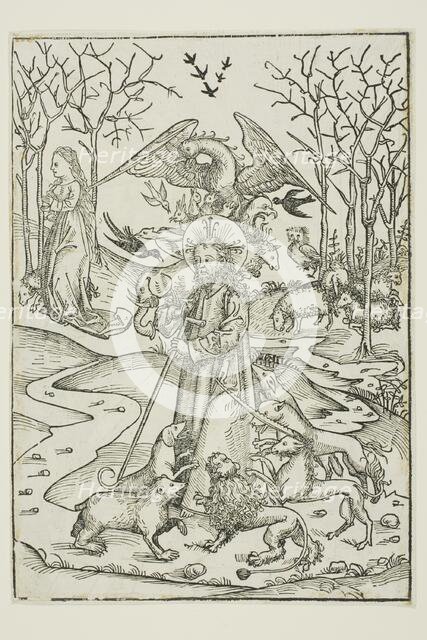 The Virtues of Christ and the Wickedness of His Enemies Symbolized by Diverse Birds..., 1491. Creator: Michael Wolgemut.