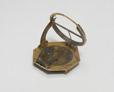 Portable Compass Sundial, Germany, 17th century. Creator: Unknown.