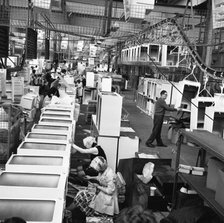 Refrigerators being assembled at the GEC in Swinton, South Yorkshire, 1963.  Artist: Michael Walters