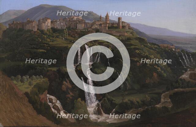 View of Tivoli in Italy, 1844. Creator: Gustav Wilhelm Palm.