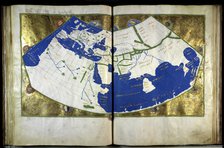 Geographia by Ptolemy, ca 1454. Artist: Anonymous master  