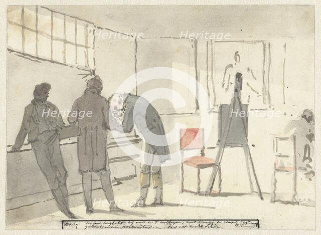 Mr Hagbolt with us in college [?] (Diary, August 18), 1805-1808. Creator: Christiaan Andriessen.