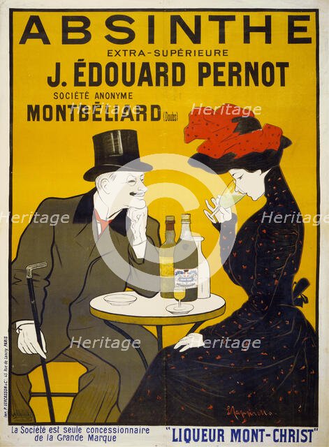 Absinthe extra-supérieure J. Édouard Pernot, 1900-1905. Creator: Cappiello, Leonetto (1875-1942).