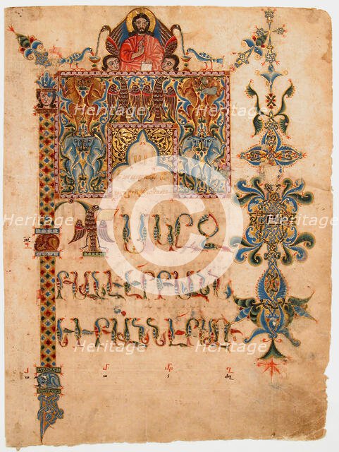 Title Page of the Gospel of John , 1300-1310. Creator: Sargis Pidsak.