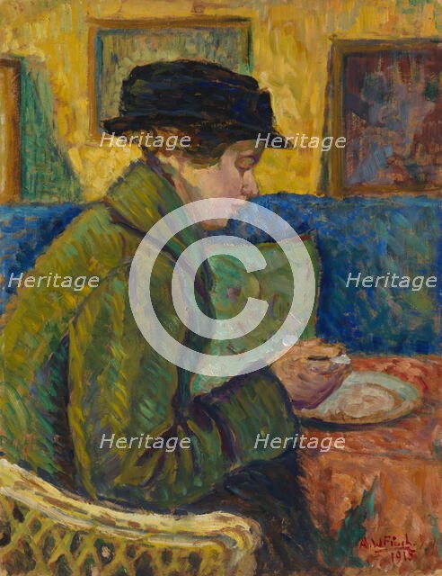 Woman in Profile, 1915. Creator: Alfred William Finch.