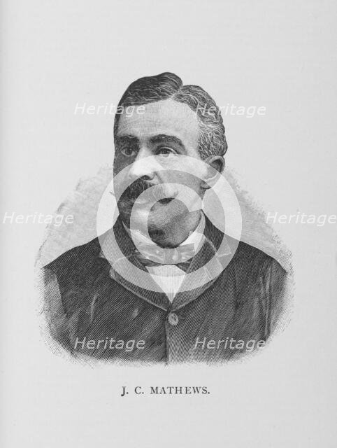 J. C. Mathews, 1887. Creator: Unknown.
