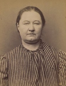 Bertout. Marie, Ismérie. 41 ans, née à Reims. Marchande de vins. Pas de motif. 26/2/94., 1894. Creator: Alphonse Bertillon.