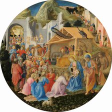 The Adoration of the Magi, c. 1440/1460. Creators: Filippo Lippi, Fra Angelico.