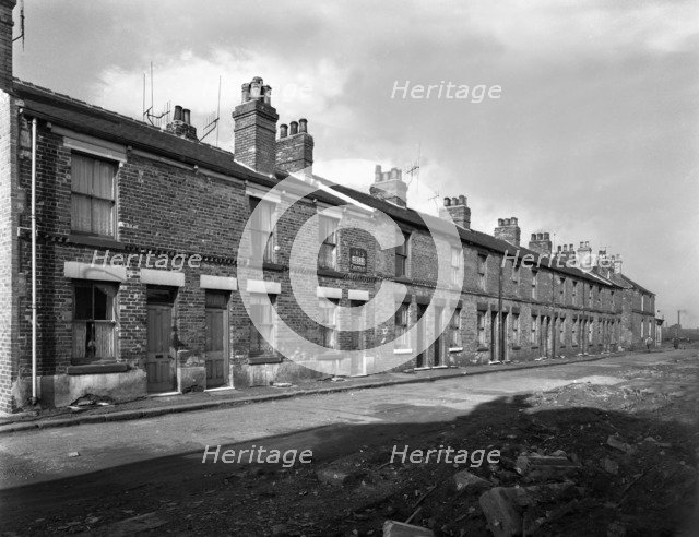 Urban redevelopment in Swinton, South Yorkshire, 1957.  Artist: Michael Walters