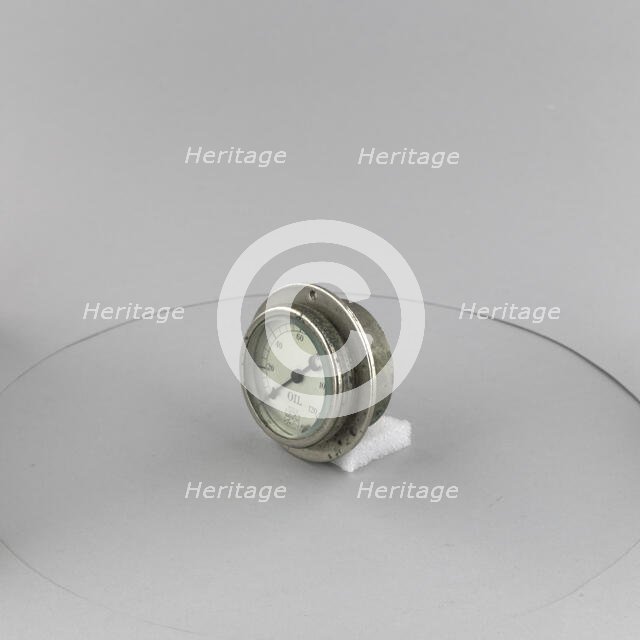 Indicator, Oil Pressure, ca. 1920. Creator: United States Gauge Co.